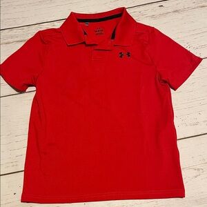 Under Armour Kids Bright Red Polo